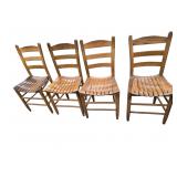 4 ladder back chairs