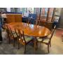 Pennsylvania house table and 6 chairs 2 boards