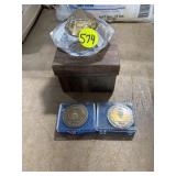 Rowan Diamond Jubilee Paper Weight & Medallions