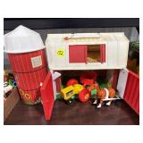 Fisher Price Barn & Silo w/Some Accessories
