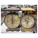 Pair of Rusty Vintage Vintage Scales