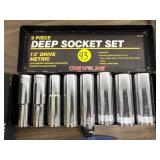 New Deepwell 1/2" Drive Metric Socket Set