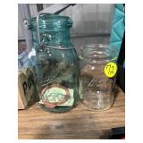 Blue & Clear Jars