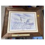 Duck Picture 23 1/4" x 29 1/4" signed