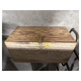 Wooden Box w/ Some Charcoal Briquettes