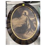 Antique Oval Picture - NO GLASS