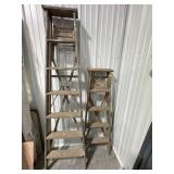 Pair of Wooden Step Ladders