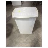 Lidded Trash Can