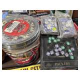 Vikings & Packers Checkers Game & Coke Tin