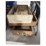 3 Wooden Crates