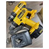 Pair of DeWalt Drills 14.4 Volt, w/Bat & Chg.