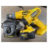 Pair of DeWalt Drills 14.4 Volt w/1 Batt. & Chg.