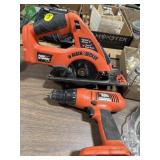 B&D 14.4V Circular Saw & Drill no btry, no chrgr