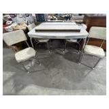 Vintage Formica Table w/ 2 leafs & 4 Chairs