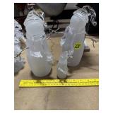 Set of 3 Frosted Snowmen