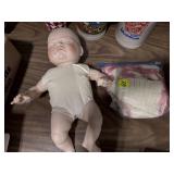 Porcelian Doll Clay Cty Fair (broken leg)