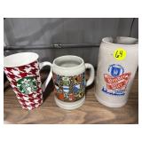 2 Steins & Star Bucks Mug