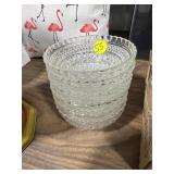 7 Clear Glass Bowls
