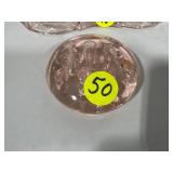 Pink Depression Glass Plant Frog