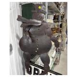Metal Foldable Snowman
