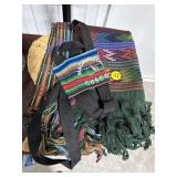 Machupcchm Bottle Holder, Serape & Fan