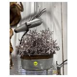 Metal Deer & Ornaments