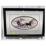 Pea Buckley Moss "Loves Winter Ride"903/3000 -