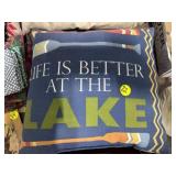 Life is Better at the Lake" Pillow