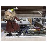 Wooden Santa Pulling a Sleigh