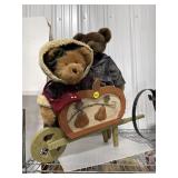 Boyds Bears in Boyds Wheel Barror