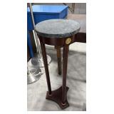 Marble Top Plant Stand 12x12x32