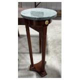 Marble Top Plant Stand 12x12x32