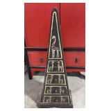 Triangular Cabinet w/ Girraffe images 11x6x31H