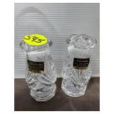 Noritake Full Lead Crystal Germany Salt & Pepper