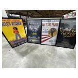 4 Framed Musical Posters