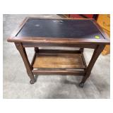 Rolling Occassional Table 26.5x16x25.5