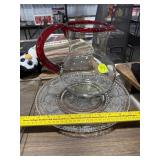 Glass Plate & Pitcher