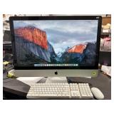 Apple 27' computer , wireless keyboard, mouse