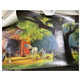 Paul Detlefsen Barn Prints (2) 1 has small tear