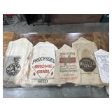 5 Cloth Seed Sacks