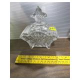 Covered Crystal Dish