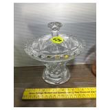 Covered Crystal Dish