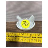 Small Blue Hen on Nest