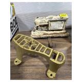 Cast Iron Train Engine & Cast Iron Piece