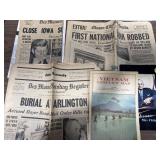 Newspapers, Vietnam Conflict Map, Harry Truman -