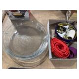 2 Pyrex Pie Plates, Silicone Cups, Decor. Tips