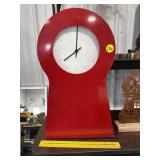 Red Clock w/Shelves Inside