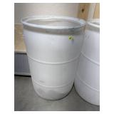 White Plastic Barrel