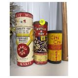 2 Canisters of Vintage Toys & Chinese Fortune Tel.