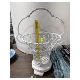 White Metal Basket